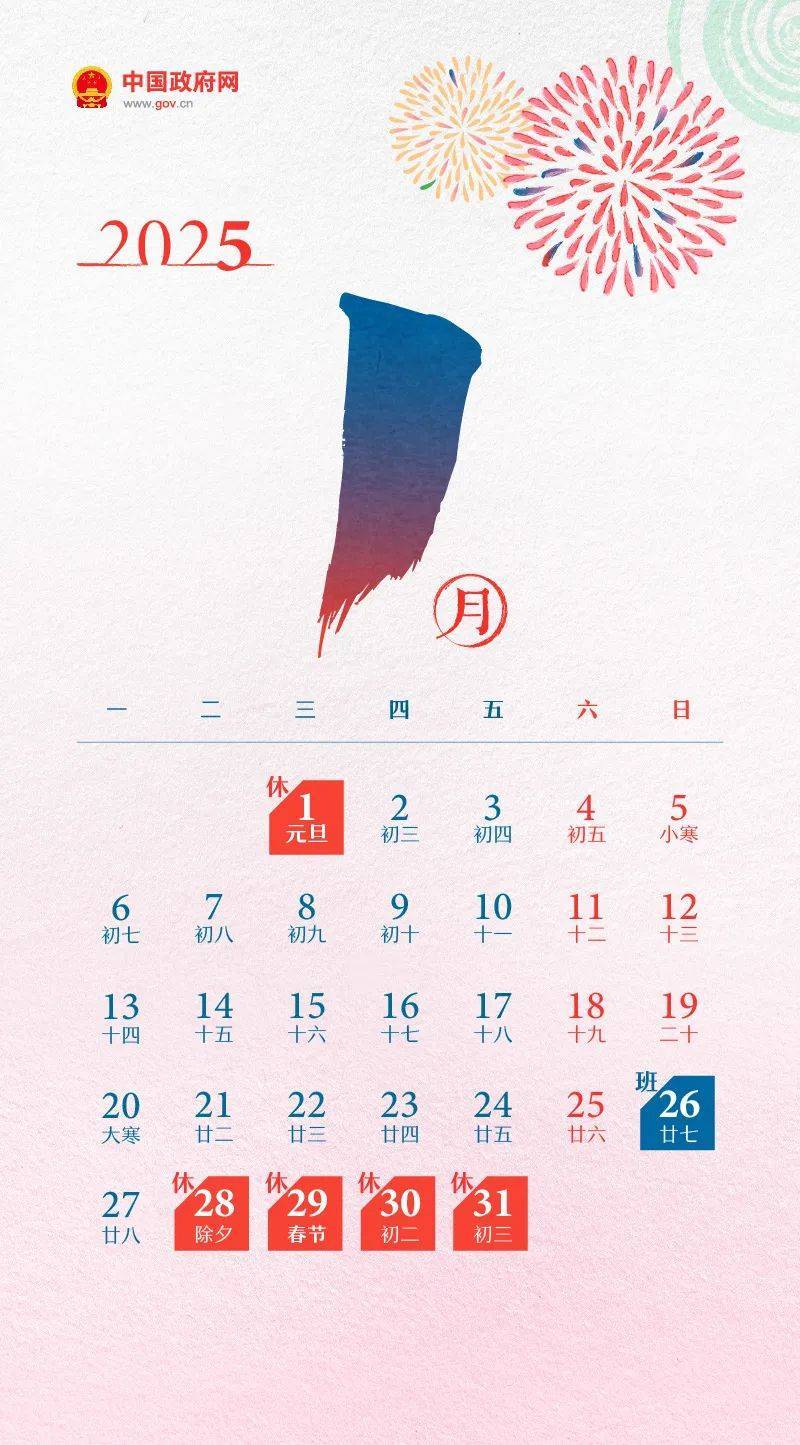 热搜！2025年元旦放1天不调休，以后除夕都放假！多了2天假，调休怎么排？相关负责人解答→