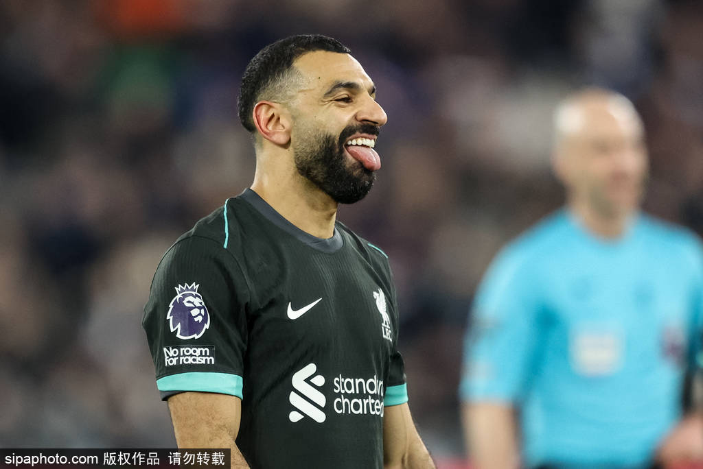 英超-迪亚斯拔头筹萨拉赫1射2传 利物浦5-0西汉姆