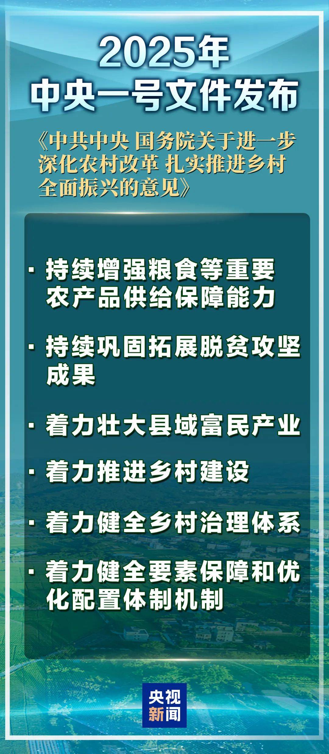 中央一号文件，释放重大信号！